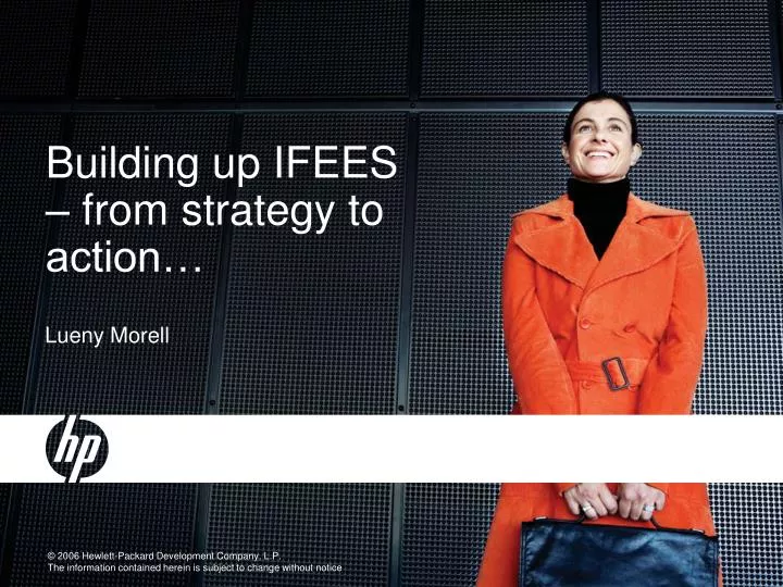 building up ifees from strategy to action