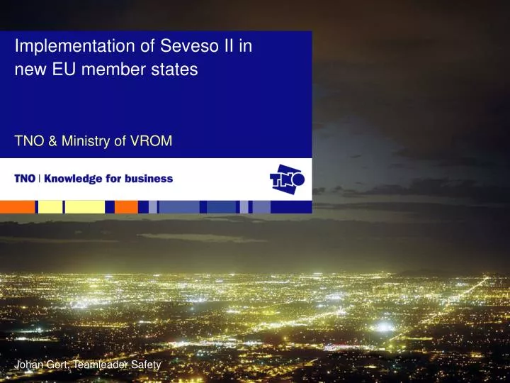 implementation of seveso ii in new eu member states