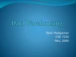 Data Warehousing - slide 1