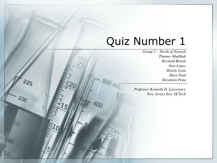 quiz number 1