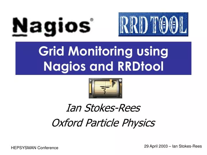 grid monitoring using nagios and rrdtool