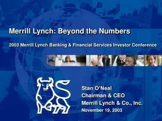2003 Merrill Lynch Banking &amp; Financial Services Investor Conference