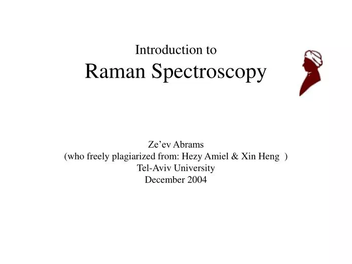 introduction to raman spectroscopy