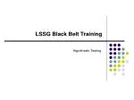 LSSG Black Belt Training - slide 1