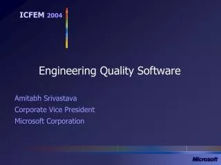 Engineering Quality Software