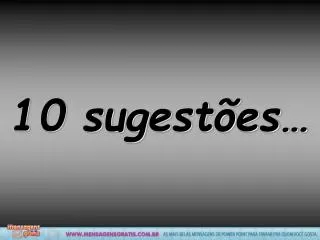 10 sugest es