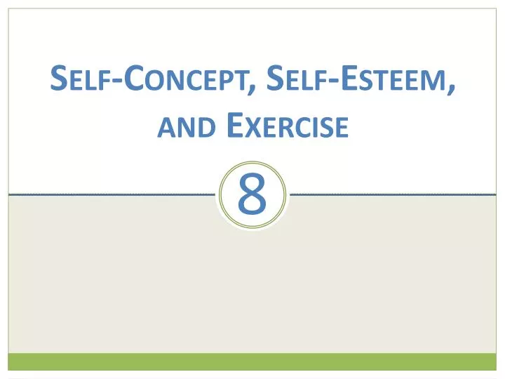 self concept self esteem and exercise