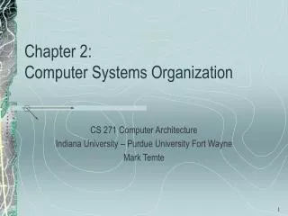 Chapter 2: Computer Systems Organization