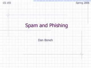 Spam and Phishing