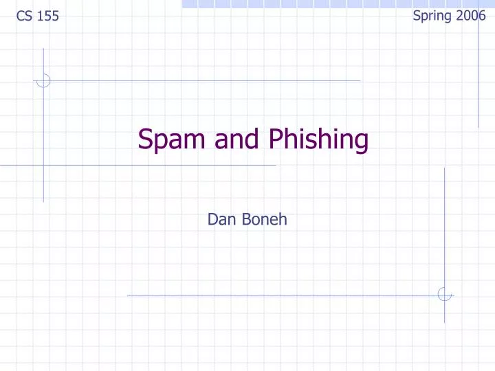 spam and phishing
