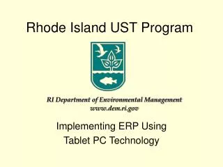 Rhode Island UST Program