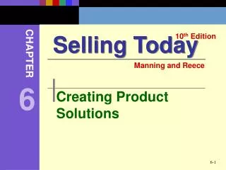 Creating Product Solutions