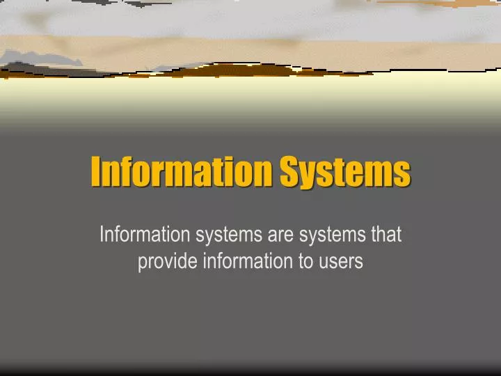 information systems