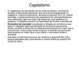 capitalismo