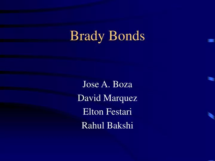 brady bonds