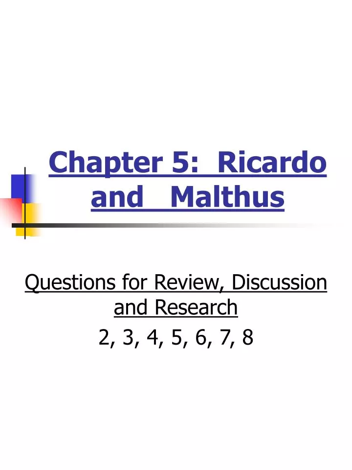 chapter 5 ricardo and malthus