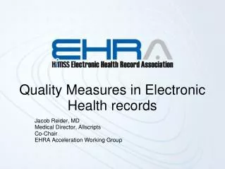 Quality Measures in Electronic Health records