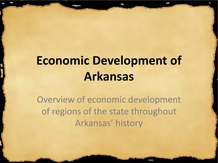 economic development of arkansas