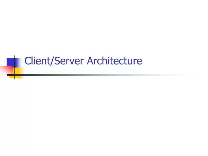 client server architecture