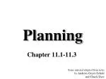 Planning - slide 1