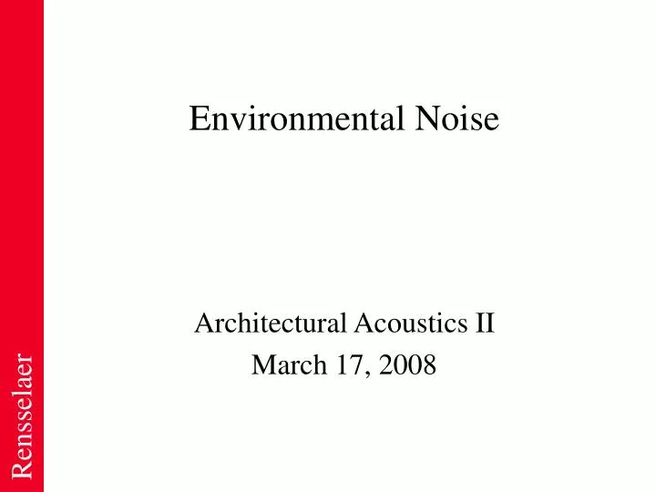 environmental noise