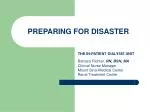 PREPARING FOR DISASTER - slide 1