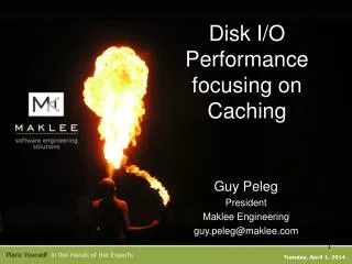 Disk I/O Performance focusing on Caching
