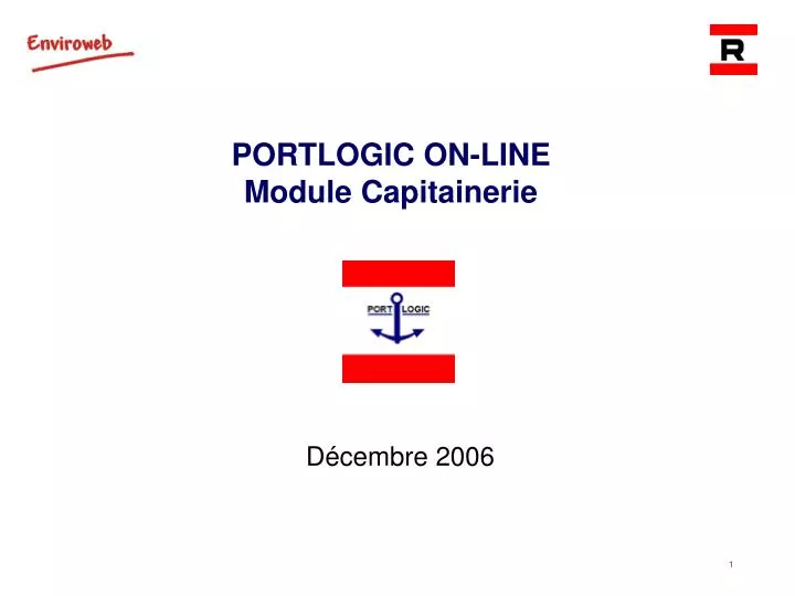 portlogic on line module capitainerie