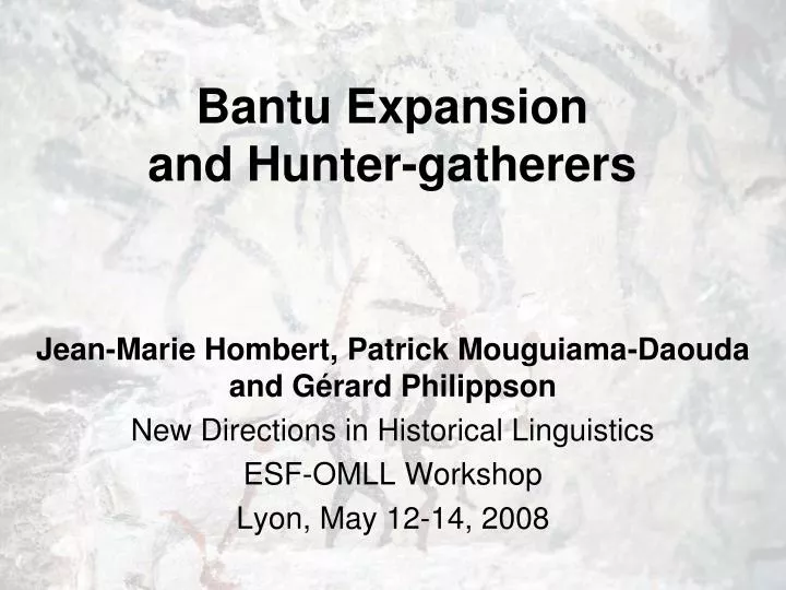 bantu expansion and hunter gatherers