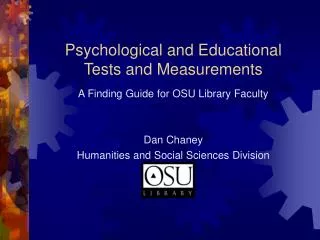 Psychological and Educational Tests and Measurements