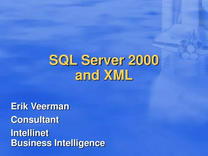 sql server 2000 and xml