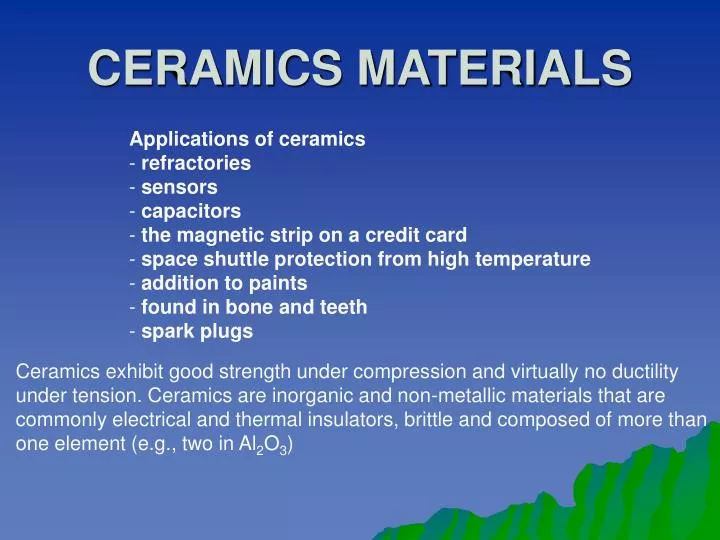 ceramics materials