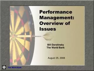 Performance Management: Overview of Issues