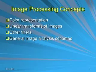 Image Processing Concepts