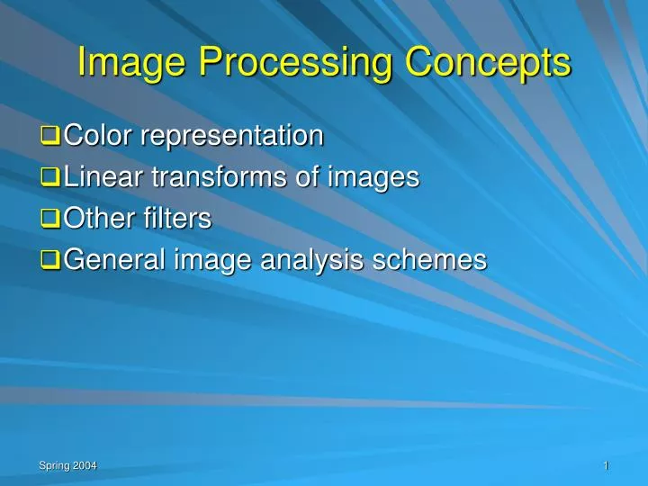 image processing concepts