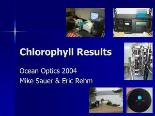 Chlorophyll Results