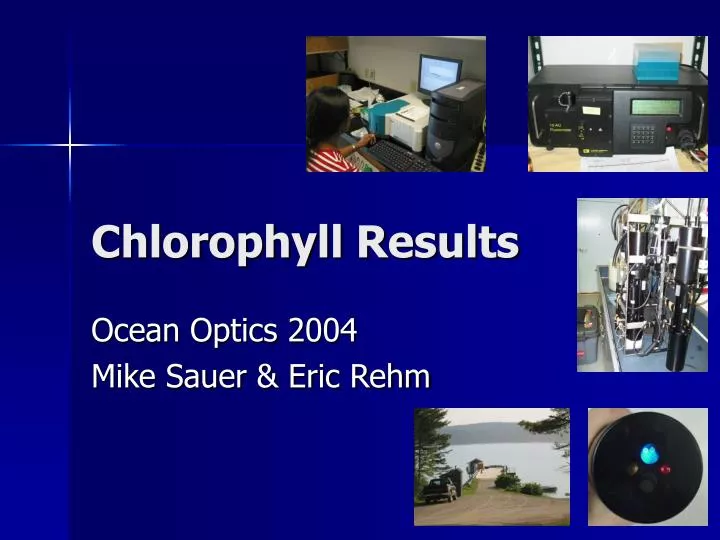 chlorophyll results