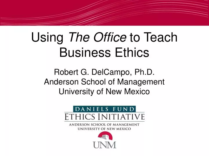 using the office to teach business ethics