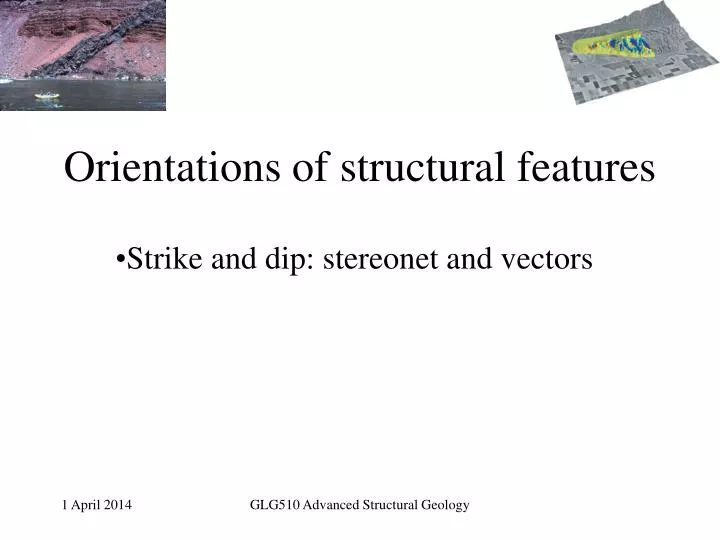orientations of structural features