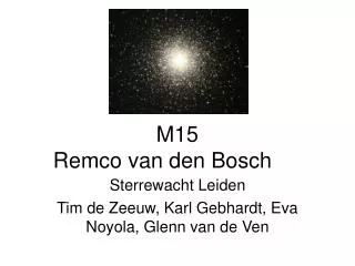 M15 Remco van den Bosch