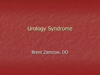 Urology Syndrome