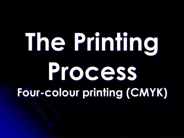 the printing process four colour printing cmyk