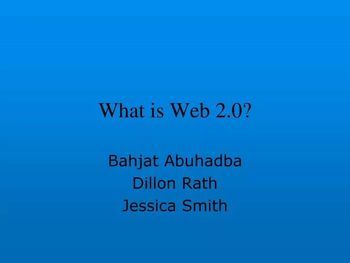 what is web 2 0