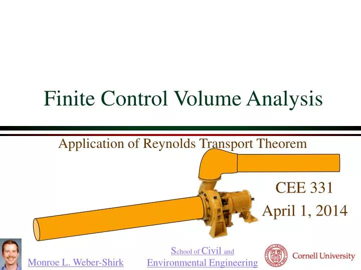 finite control volume analysis