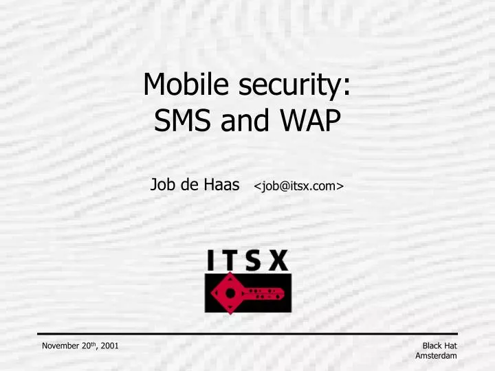 mobile security sms and wap
