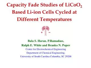 Capacity Fade Studies of LiCoO 2 Based Li-ion Cells Cycled at Different Temperatures