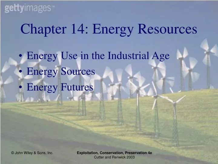 chapter 14 energy resources