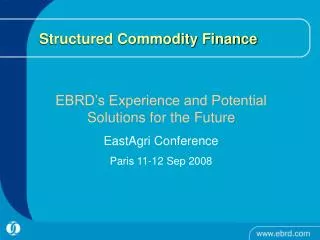 Structured Commodity Finance