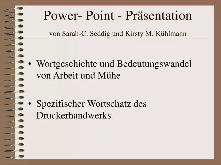 power point pr sentation von sarah c seddig und kirsty m k hlmann