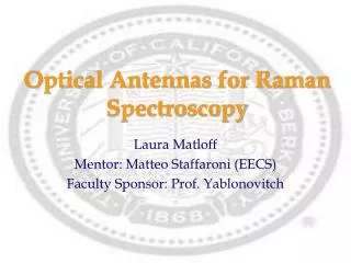 Optical Antennas for Raman Spectroscopy